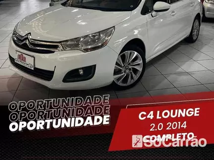 Citroen C4 LOUNGE TENDANCE 2.0 16V AT na cor Branca em Curitiba / PR - 6731960