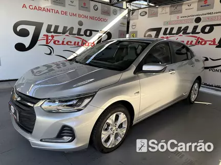 Chevrolet ONIX PREMIER 1.0 TB 12V AT6 na cor Prata em Ponta Grossa / PR - 6568468