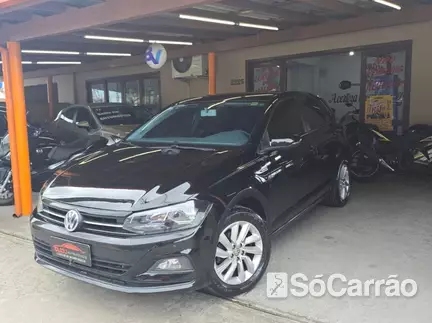 Volkswagen POLO COMFORTLINE 200 PCD 1.0 12V TSI AT6 na cor Preta em São José / SC - 6948584
