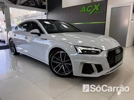 Audi A5 SPORTBACK S-LINE 2.0 16V TFSI S TRONIC na cor Branca em Curitiba / PR - 6903471