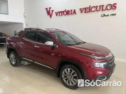 Fiat TORO RANCH(CONNECT ME) AWD 2.0 16V AT9 na cor Vermelha no Torres / RS - 6219438