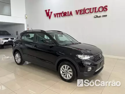 Volkswagen T-CROSS 200 1.0 TSI AT6 na cor Preta no Torres / RS - 6597011