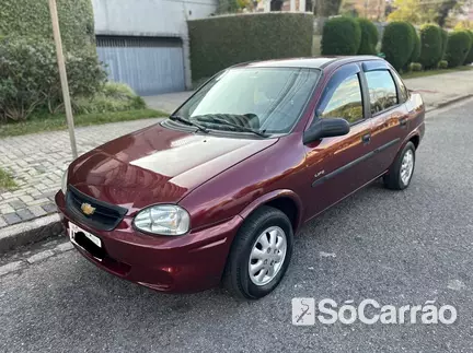 Chevrolet CLASSIC LIFE 1.0 VHC 8V FLEXPOWER na cor Vermelha em Curitiba / PR - 6839376