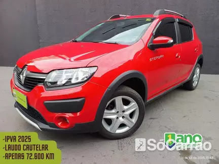 Renault SANDERO STEPWAY 1.6 16V AT HIFLEX na cor Vermelha no Porto Alegre / RS - 6771980