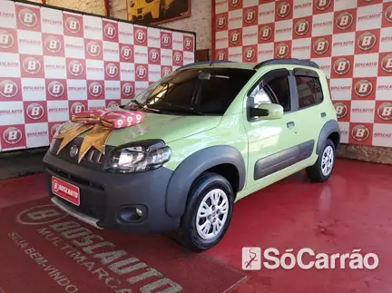Fiat UNO WAY 1.0 8V EVO na cor Verde no Alvorada / RS - 6775876