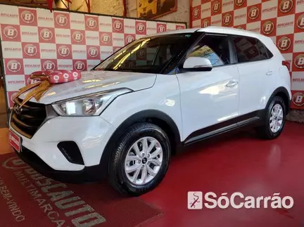 Hyundai CRETA ACTION 1.6 16V AT6 na cor Branca no Alvorada / RS - 6921545