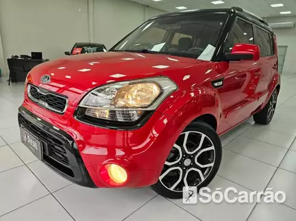 KIA SOUL EX 1.6 16V MT na cor Vermelha no Canoas / RS - 6668305