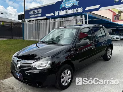 Renault CLIO (CONF) 1.0 16V HIFLEX na cor Preta em Curitiba / PR - 6697927