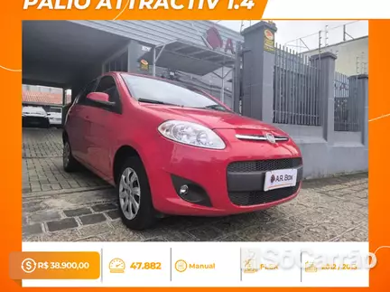 Fiat PALIO ATTRACTIVE 1.4 8V na cor Vermelha em Curitiba / PR - 6855642