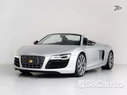 Audi R8 SPYDER 5.2 V10 FSI QUATTRO na cor Prata em Curitiba / PR - 6598392