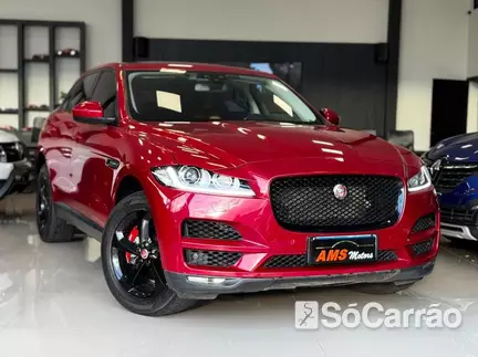 Jaguar F-PACE PRESTIGE AWD 2.0 TB na cor Vermelha em Curitiba / PR - 6497333