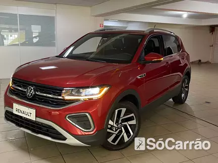 Volkswagen T-CROSS HIGHLINE 250 1.4 TSI AT6 na cor Vermelha em Curitiba / PR - 6683087