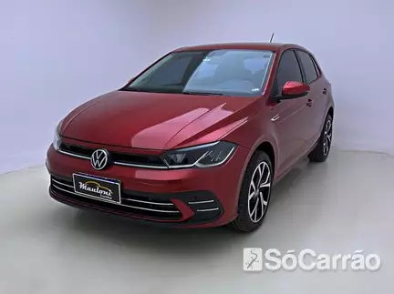 Volkswagen POLO HIGHLINE 200 1.0 12V TSI AT6 na cor Vermelha em Curitiba / PR - 6791568