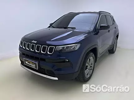 JEEP COMPASS LONGITUDE 4X2 1.3 T270 TB AT6 na cor Azul em Curitiba / PR - 6857730
