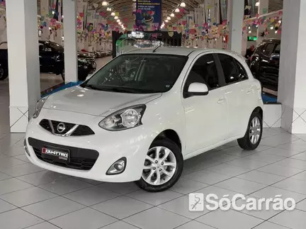 Nissan MARCH SV 1.6 16V FLEXSTART na cor Branca em Curitiba / PR - 6801443