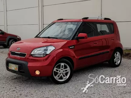 KIA SOUL EX 1.6 16V MT na cor Vermelha em Criciúma / SC - 6066468