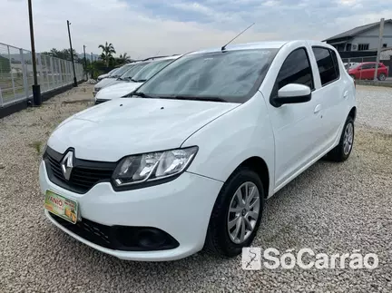 Renault SANDERO AUTHENTIQUE 1.0 16V HIPOWER na cor Branca em Criciúma / SC - 6988877