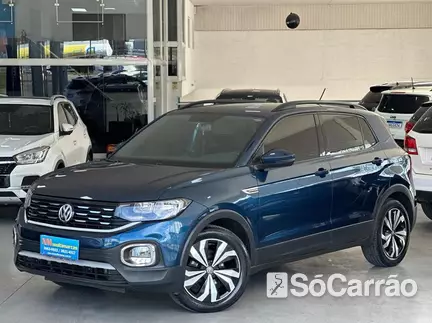 Volkswagen T-CROSS 200 1.0 TSI AT na cor Azul em Colombo / PR - 6892788