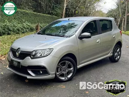 Renault SANDERO AUTHENTIQUE 1.0 12V SCE na cor Prata em Curitiba / PR - 6764564