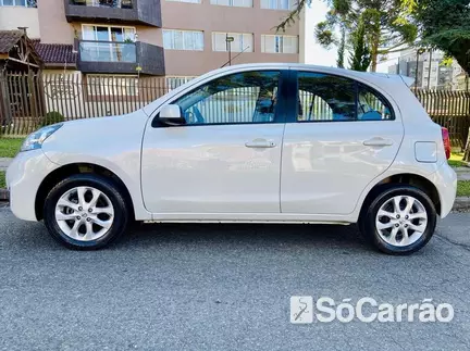 Nissan MARCH SV 1.6 16V na cor Branca em Curitiba / PR - 6796364