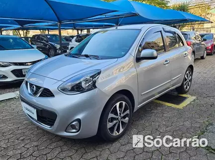 Nissan MARCH SL 1.6 16V FLEXSTART na cor Prata no Porto Alegre / RS - 6802406