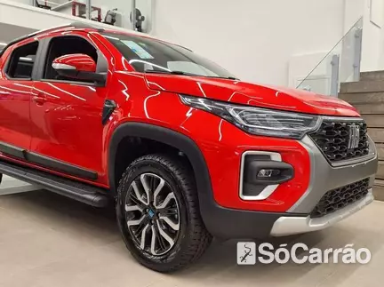Fiat STRADA CD RANCH 1.3 8V CVT FIREFLY na cor Vermelha em Curitiba / PR - 6914875