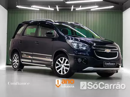 Chevrolet SPIN ACTIV 1.8 8V AT ECONOFLEX na cor Azul em Curitiba / PR - 6680776