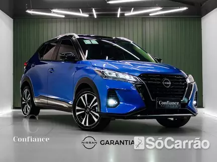 Nissan KICKS EXCLUSIVE PACK TECH 1.6 16V CVT na cor Azul em Curitiba / PR - 6680782