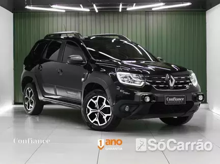 Renault DUSTER ICONIC PLUS 1.6 16V SCE CVT na cor Preta em Curitiba / PR - 6937888