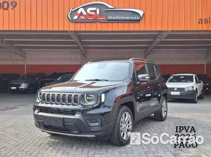 JEEP RENEGADE LONGITUDE 1.3 T270 GSE AT6 na cor Preta em Curitiba / PR - 6155920
