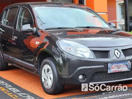 Renault SANDERO AUTHENTIQUE 1.0 12V SCE na cor Preta em Curitiba / PR - 6734816
