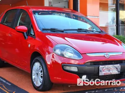 Fiat PUNTO ATTRACTIVE 1.4 8V na cor Vermelha em Curitiba / PR - 6737479