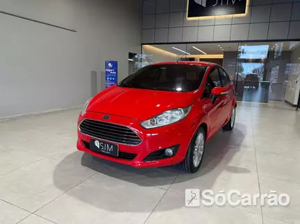 Ford NEW FIESTA TITANIUM PLUS 1.6 16V P.SHIFT na cor Vermelha no Porto Alegre / RS - 6634433