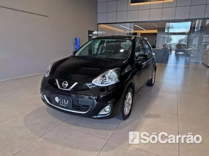 Nissan MARCH SV 1.6 16V FLEXSTART na cor Preta no Porto Alegre / RS - 6792121