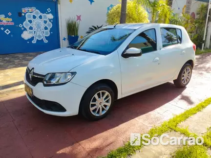 Renault SANDERO EXPRESSION(EXPRESSION PACK) 1.6 8V na cor Branca no Canoas / RS - 6628447
