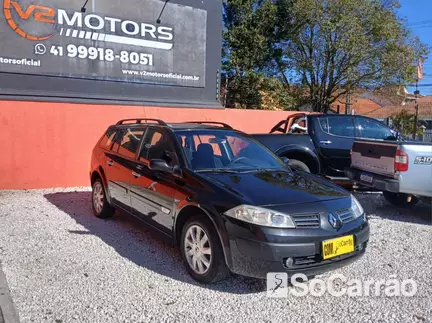 Renault MEGANE GRAND TOUR MEGANE GRAND TOUR DYNAMIQUE 1.6 16V HIFLEX na cor Preta em Curitiba / PR - 6796240