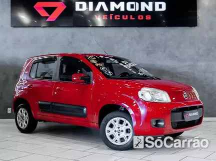 Fiat UNO ATTRACTIVE 1.4 8V EVO na cor Vermelha no Alvorada / RS - 6973715