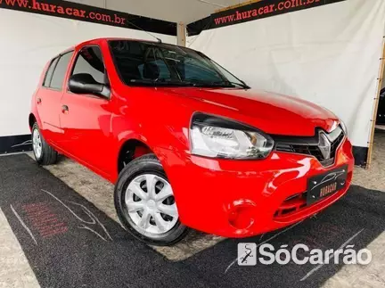 Renault CLIO EXPRESSION 1.0 16V HIPOWER na cor Vermelha em Curitiba / PR - 6846169