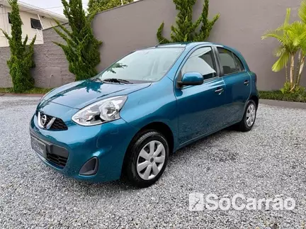 Nissan MARCH S 1.0 16V na cor Azul em Curitiba / PR - 6955708