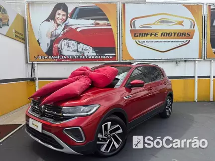 Volkswagen T-CROSS HIGHLINE 250 1.4 TSI AT na cor Vermelha em Curitiba / PR - 6535315