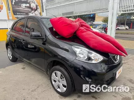 Nissan MARCH S 1.0 12V FLEXSTART na cor Preta em Curitiba / PR - 6841040