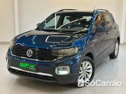 Volkswagen T-CROSS 200 1.0 TSI AT6 na cor Azul em Colombo / PR - 6868733
