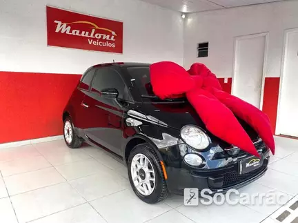 Fiat 500 CULT EVO 1.4 8V na cor Preta em São José dos Pinhais / PR - 6531299