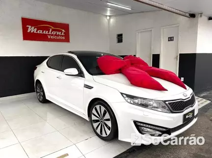 KIA OPTIMA EX 2.4 16V AT na cor Branca em São José dos Pinhais / PR - 6789385