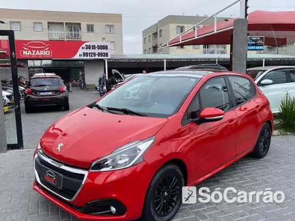 Peugeot 208 ALLURE 1.2 12V na cor Vermelha em Curitiba / PR - 6762800
