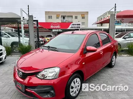 Toyota ETIOS SEDAN X 1.5 16V na cor Vermelha em Curitiba / PR - 6762909