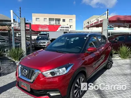 Nissan KICKS SV 1.6 16V CVT na cor Vermelha em Curitiba / PR - 6763020