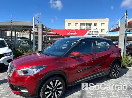 Nissan KICKS SV 1.6 16V CVT na cor Vermelha em Curitiba / PR - 6763020