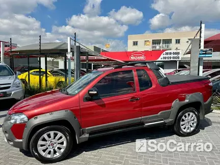 Fiat STRADA CE ADVENTURE 1.8 16V DUAL na cor Vermelha em Curitiba / PR - 6839179