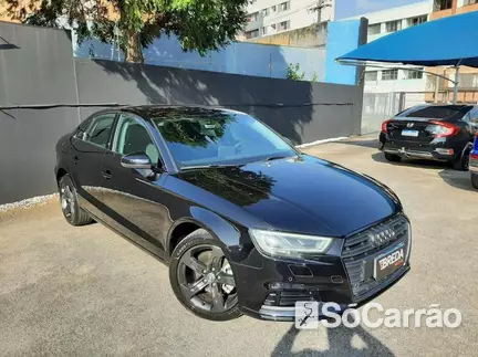 Audi A3 SEDAN PRESTIGE PLUS 1.4 16V TFSI TIP na cor Preta em Curitiba / PR - 6688303